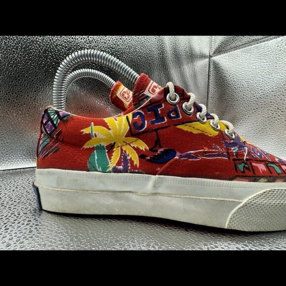 Converse Vintage Floral Pattern Made In The USA SIZE 3 - Picture 2 of 8